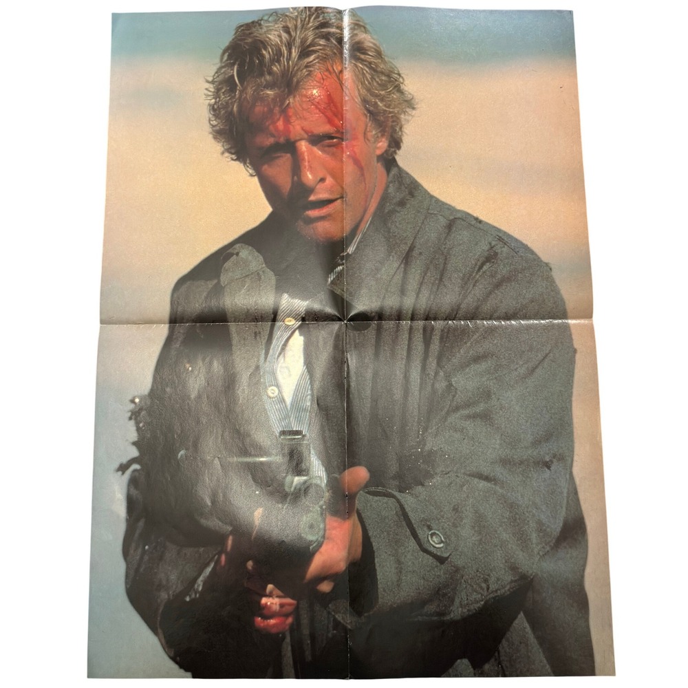 Vintage The Hitcher Rutger Hauer Basket Case Double Sided Movie Poster Horror